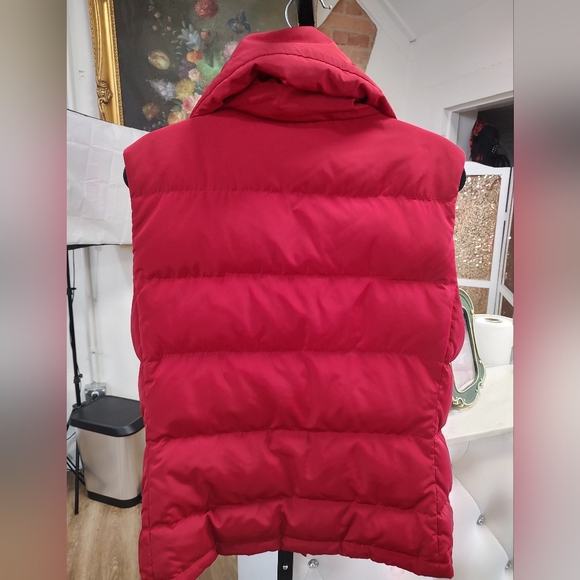 COPY - Talbot's Red Down Vest Medium - Picture 11 of 12